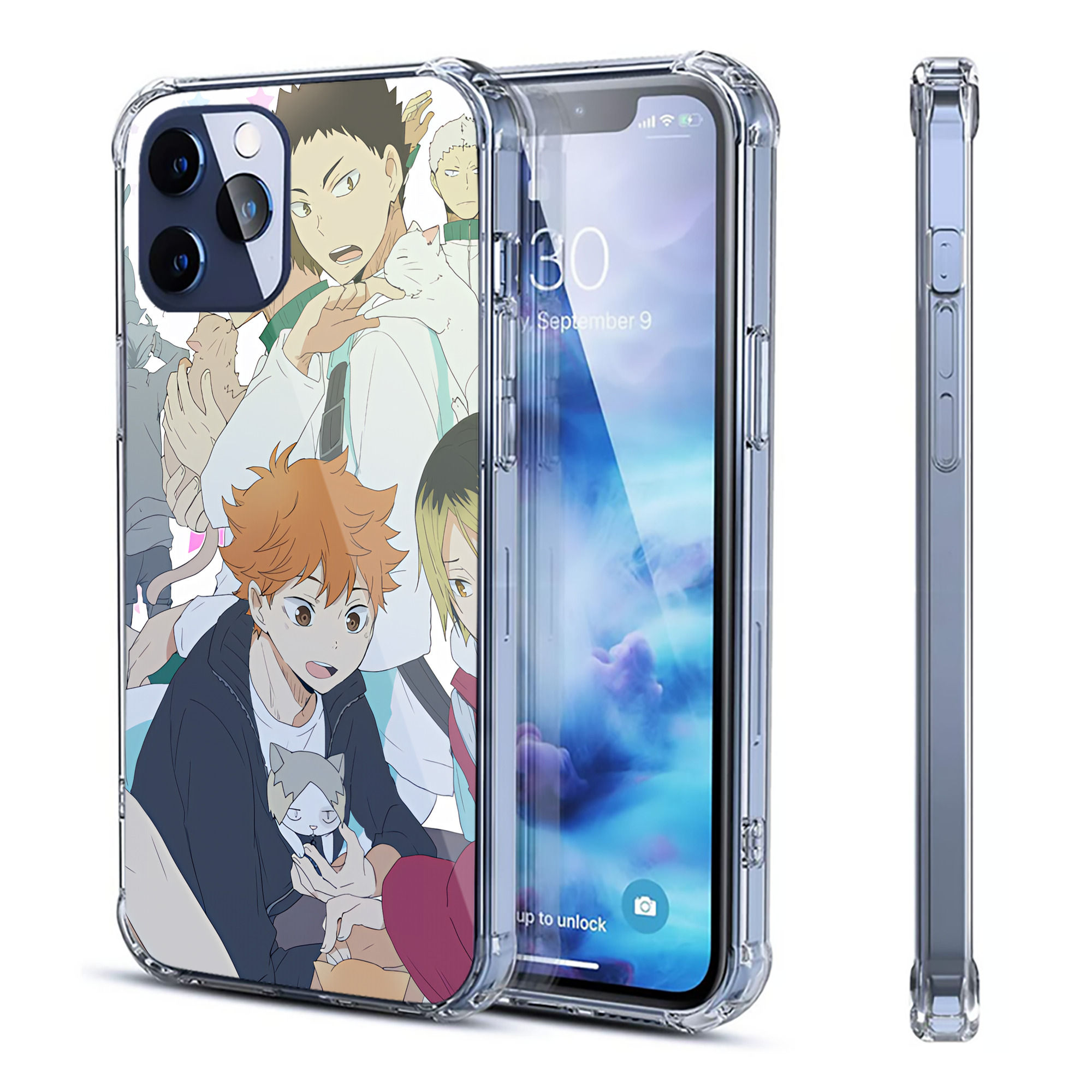 （画像用） ハイキュー!! Haikyu!! 【iPhone 12シリーズ対応】透明スマホケース（クリアソフトケース）